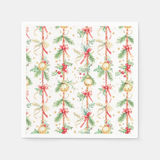 Weihnachtsbaumsteine Serviette (Vorderseite)