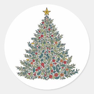 Weihnachtsbaumsticker Runder Aufkleber