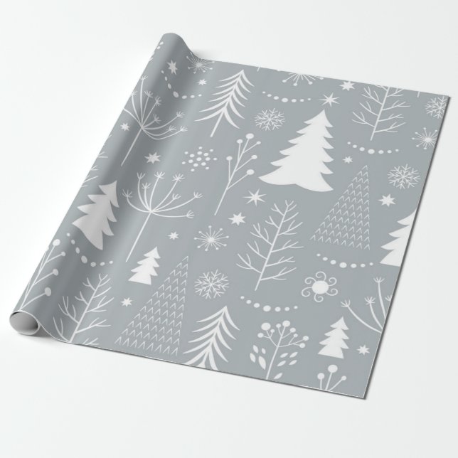 Weihnachtsbaumstruktur Geschenkpapier (Ungerollt)