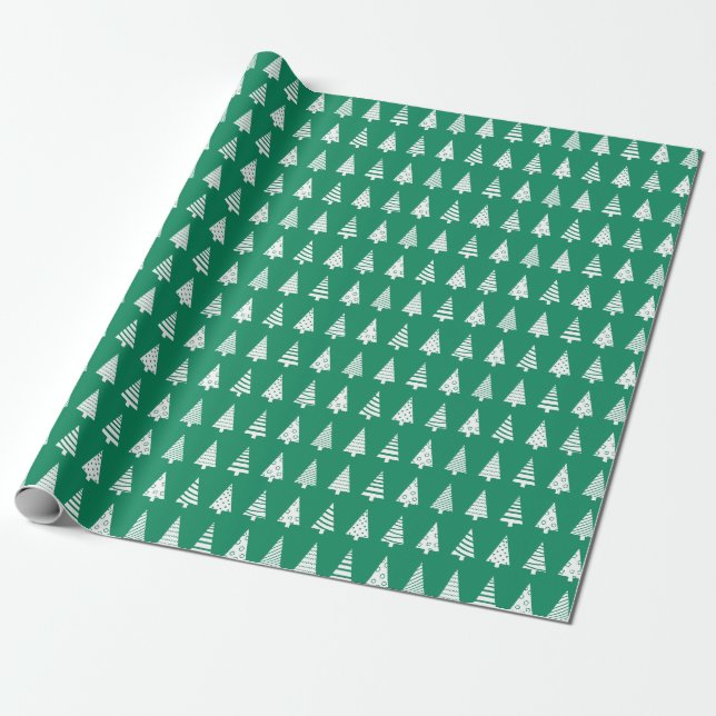Weihnachtsbaumstruktur Geschenkpapier (Ungerollt)