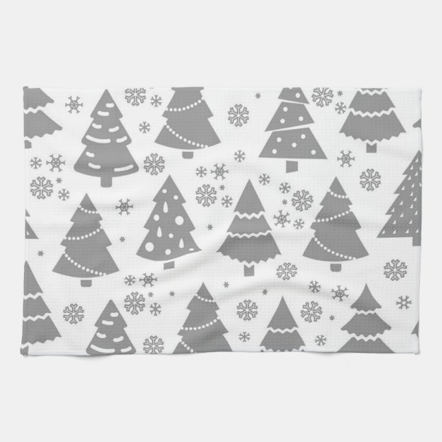 Weihnachtsbaumstruktur Geschirrtuch (Horizontal)