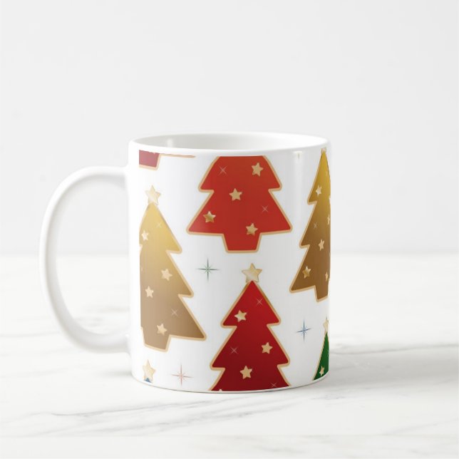Weihnachtsbaumstruktur Kaffeetasse (Links)