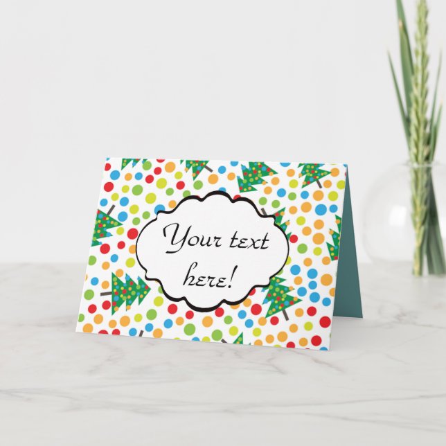 Weihnachtsbaumstruktur Karte (Vorderseite)