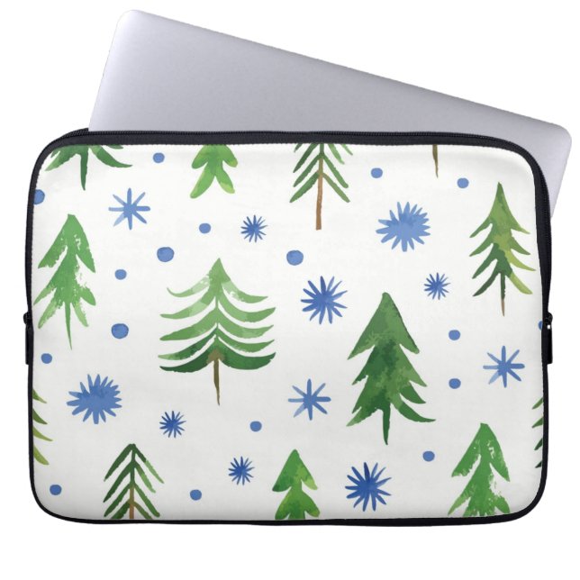 Weihnachtsbaumstruktur Laptopschutzhülle (Vorderseite)