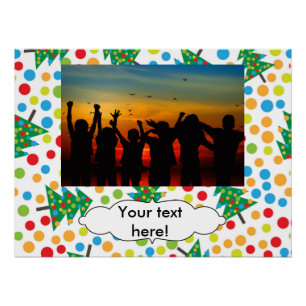 Weihnachtsbaumstruktur Poster