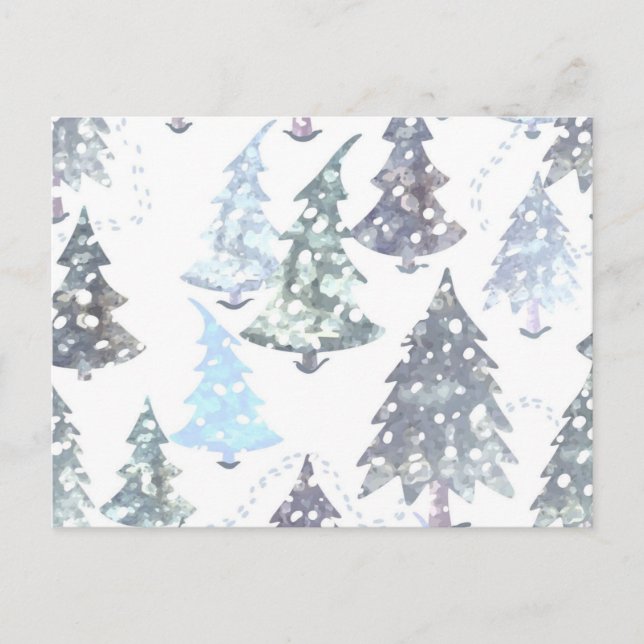 Weihnachtsbaumstruktur Postkarte (Vorderseite)