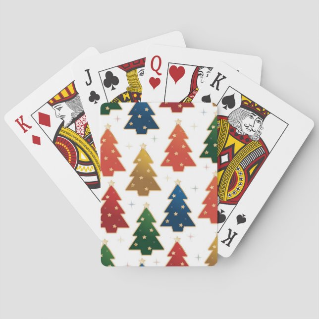 Weihnachtsbaumstruktur Spielkarten (Rückseite)