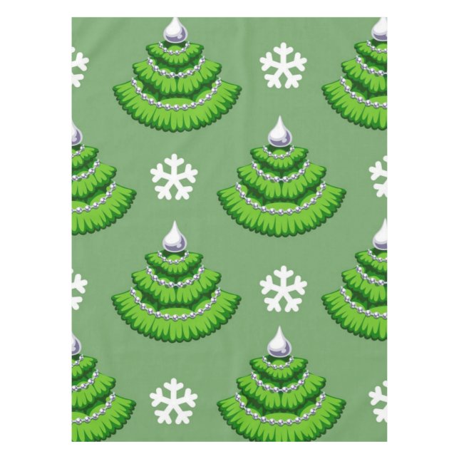 Weihnachtsbaumstruktur Tischdecke (Vorderseite)