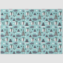 Weihnachtsbaumtafel Seidenpapier