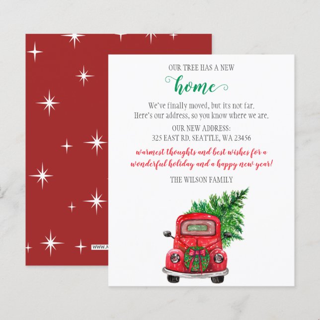 Weihnachtsbaumwagen, die wir umgezogen haben (Vorne/Hinten)