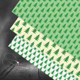 Weihnachtsbaumwald Geschenkpapier Set