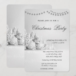 Weihnachtsbaumwald, Lichterfried Weihnachten Party Einladung