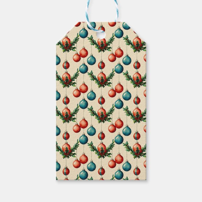Weihnachtsbaumwrapping Paper Geschenkanhänger (Vorderseite)