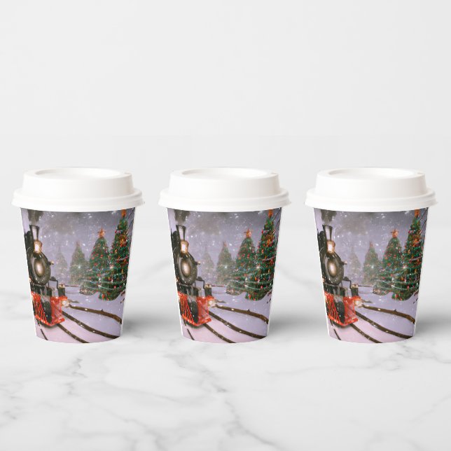 Weihnachtsbaumzug Pappbecher (Multi)
