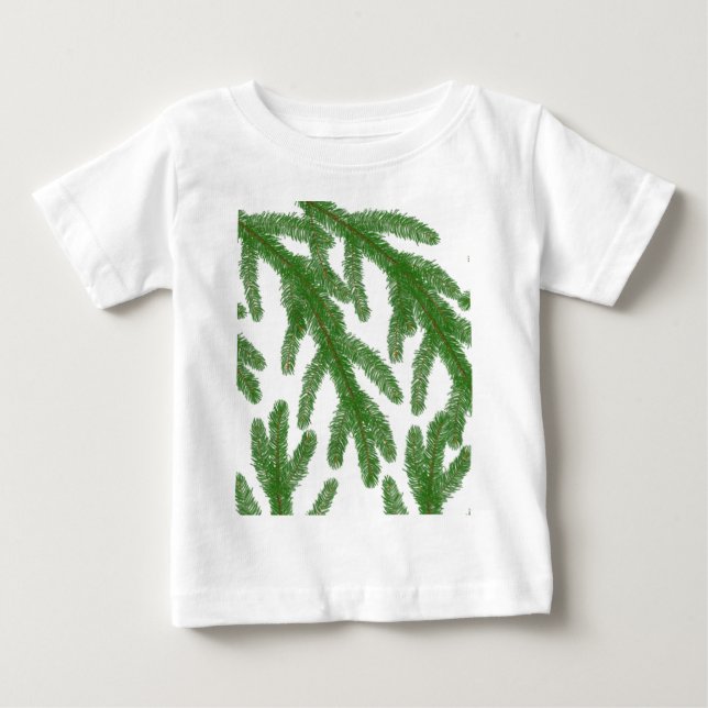 Weihnachtsbaumzweige Baby T-shirt (Vorderseite)