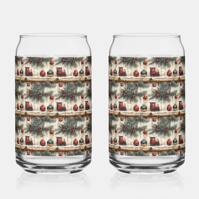 Weihnachtsbaumzweige Dosenglas (Vorderseite)