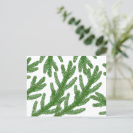 Weihnachtsbaumzweige Postkarte