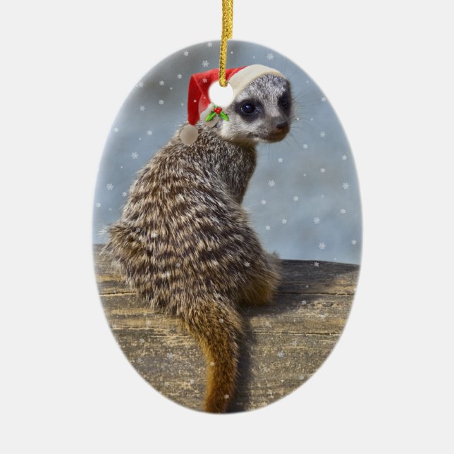Weihnachtsbaustil Keramikornament (Vorne)