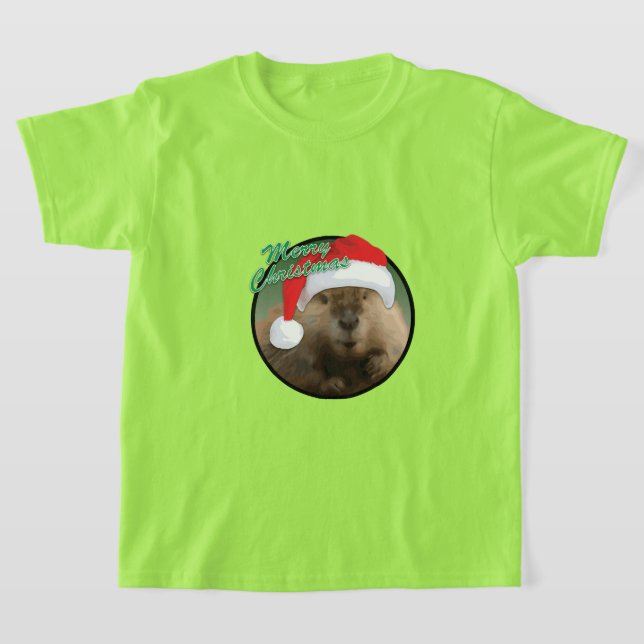 Weihnachtsbäver - Kids-T - Shirt (Ablage )