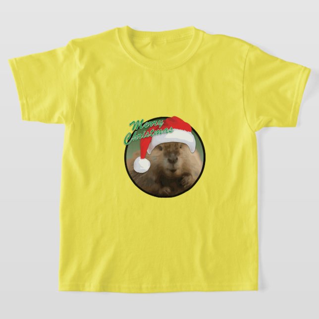 Weihnachtsbäver - Kids-T - Shirt (Ablage )