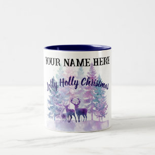 Weihnachtsbecher individuell gestalten – Jolly Hol Zweifarbige Tasse