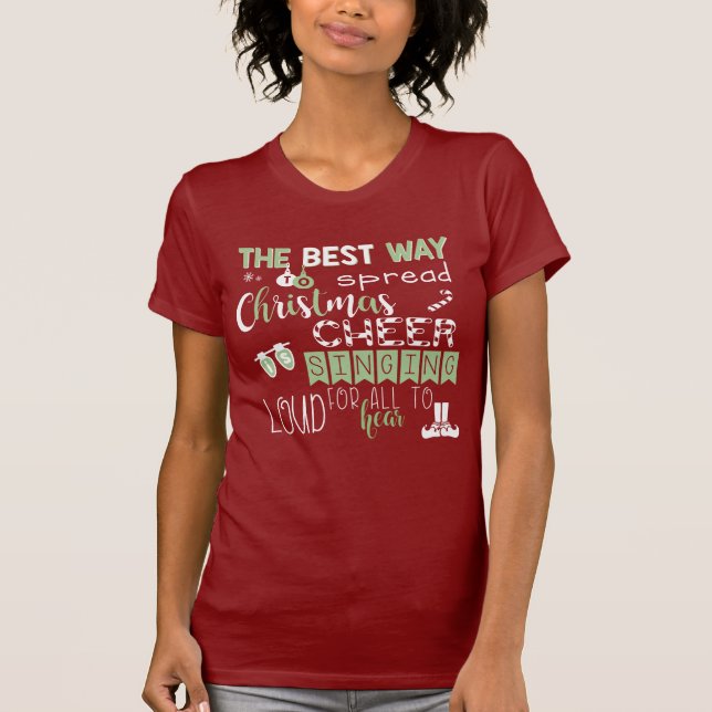 Weihnachtsbeifall-Elf-Shirt T-Shirt (Vorderseite)