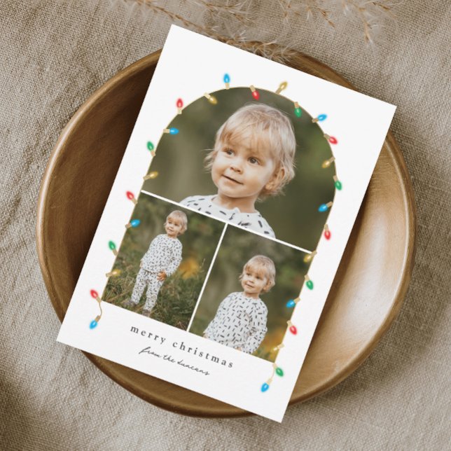 Weihnachtsbeleuchtung 3 Foto Arkade Feiertagskarte (Von Creator hochgeladen)