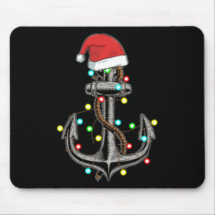 Weihnachtsbeleuchtung Anker Bootfahren Segeln Lust Mousepad