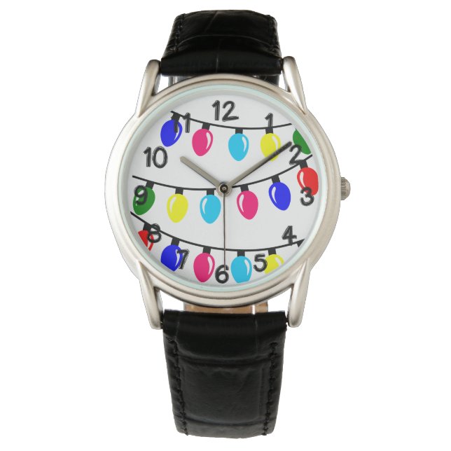 Weihnachtsbeleuchtung Armbanduhr (Vorderseite)