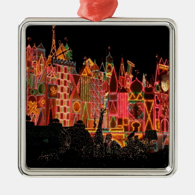Weihnachtsbeleuchtung auf Touristenattraktionen Or Silbernes Ornament (Vorne)