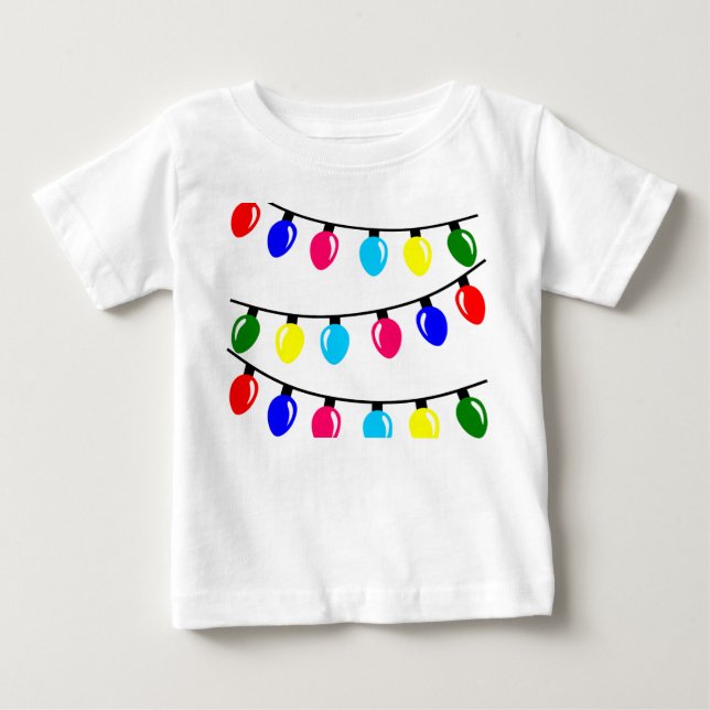 Weihnachtsbeleuchtung Baby T-shirt (Vorderseite)