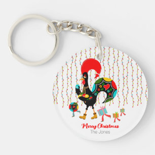 Weihnachtsbeleuchtung, Baubel, Geschenke und Raste Schlüsselanhänger