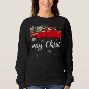 Weihnachtsbeleuchtung Baum Weihnachtsmann Fahrt Fl Sweatshirt