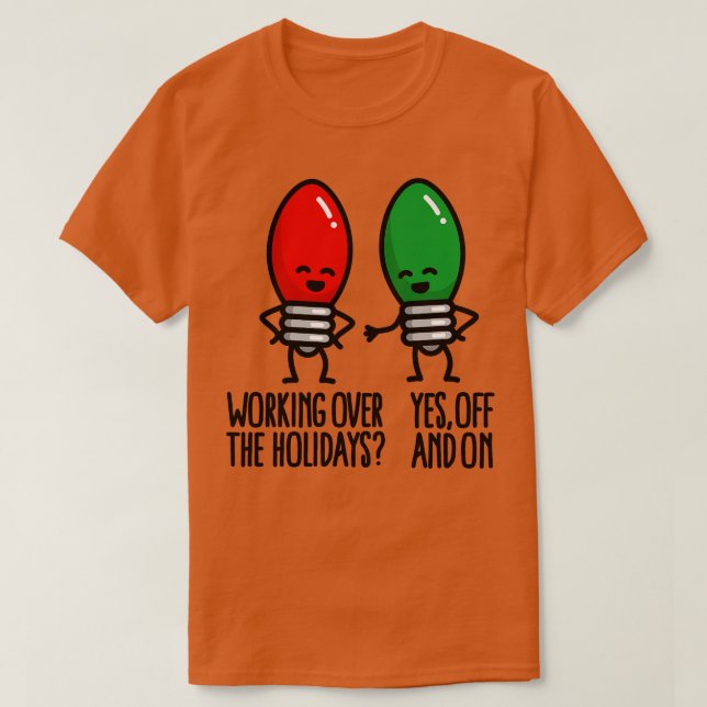 Weihnachtsbeleuchtung bei sonnigen Feiertagen T-Shirt (Design vorne)