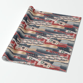 Weihnachtsbeleuchtung & Cocoa Wrapping Paper Geschenkpapier