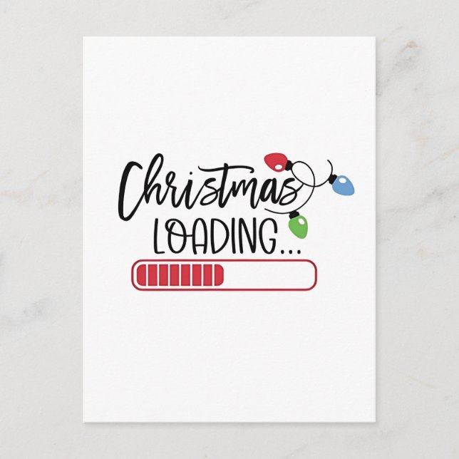 Weihnachtsbeleuchtung Einladungspostkarte (Vorderseite)