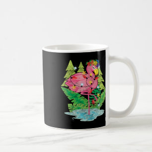 Weihnachtsbeleuchtung Flamingo Vogel Tier Tropisch Kaffeetasse