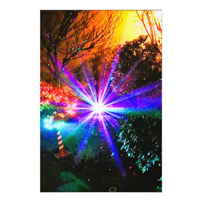 Weihnachtsbeleuchtung Fotodruck (Vorne)