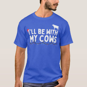 Weihnachtsbeleuchtung für Kuhliebhaber T-Shirt