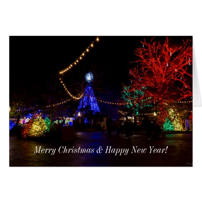 Weihnachtsbeleuchtung Galore Card (Vorderseite (Horizontal))