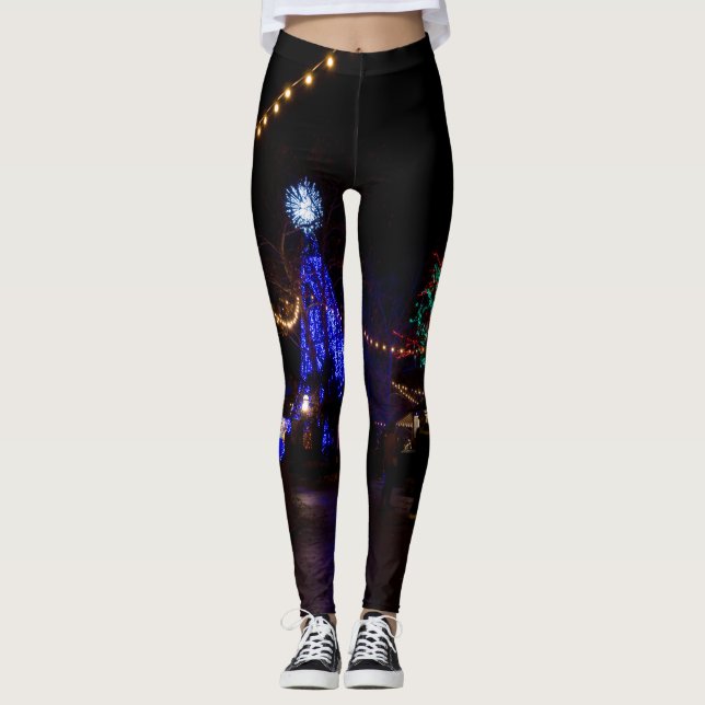 Weihnachtsbeleuchtung Galore Leggings (Vorderseite)