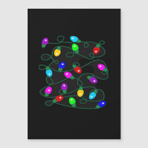 Weihnachtsbeleuchtung - Lasst uns die Lichter leuc Magnetkarte