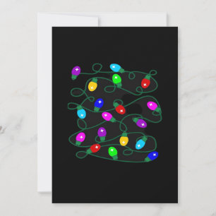 Weihnachtsbeleuchtung -Lasst uns die Lichter leuch Feiertagskarte