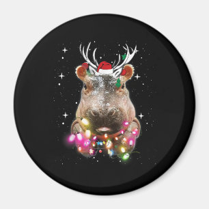 Weihnachtsbeleuchtung Nilpferd Fiona Hippopotamus  Magnet