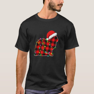 Weihnachtsbeleuchtung Pajama Kariert Bunny Animes T-Shirt