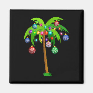 Weihnachtsbeleuchtung Palm Tree Fun Hawaii Beach T Magnet