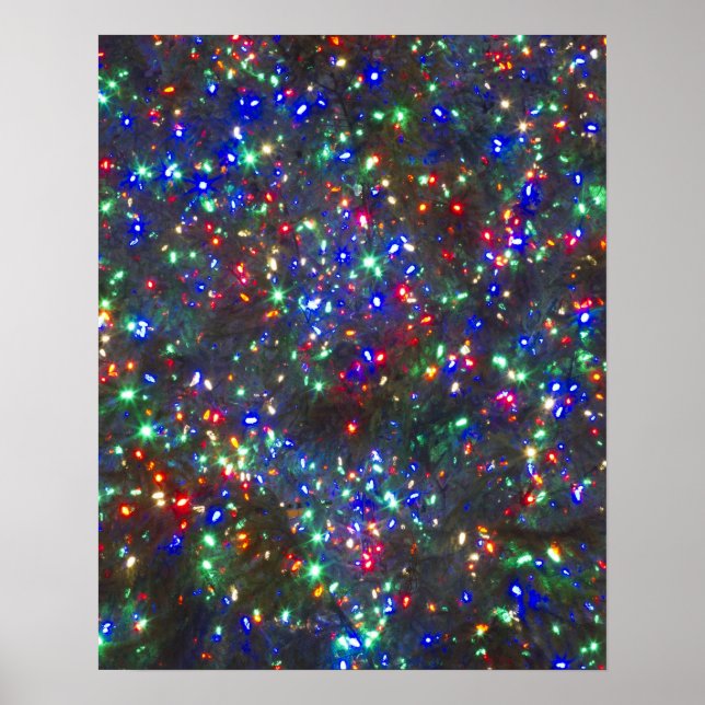 Weihnachtsbeleuchtung, Portland, Oregon Poster (Vorne)
