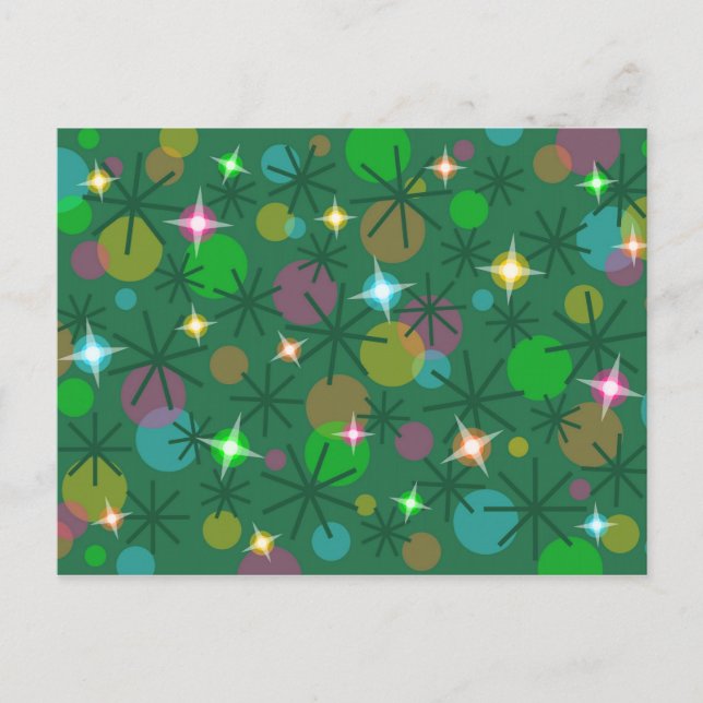 Weihnachtsbeleuchtung Postkarte (Vorderseite)