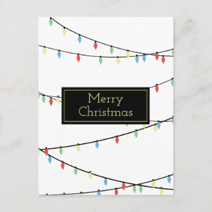 Weihnachtsbeleuchtung Postkarte