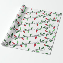 Weihnachtsbeleuchtung String Geschenkpapier